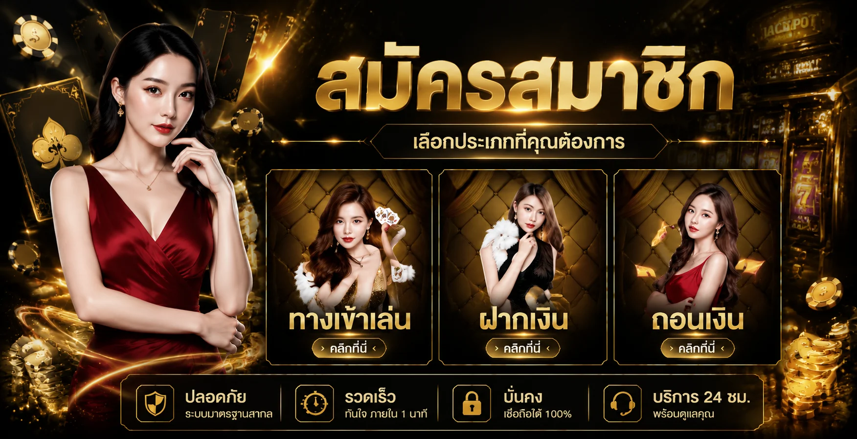 ขั้นตอนสมัครสมาชิก  ง่าย 3 ขั้นตอน